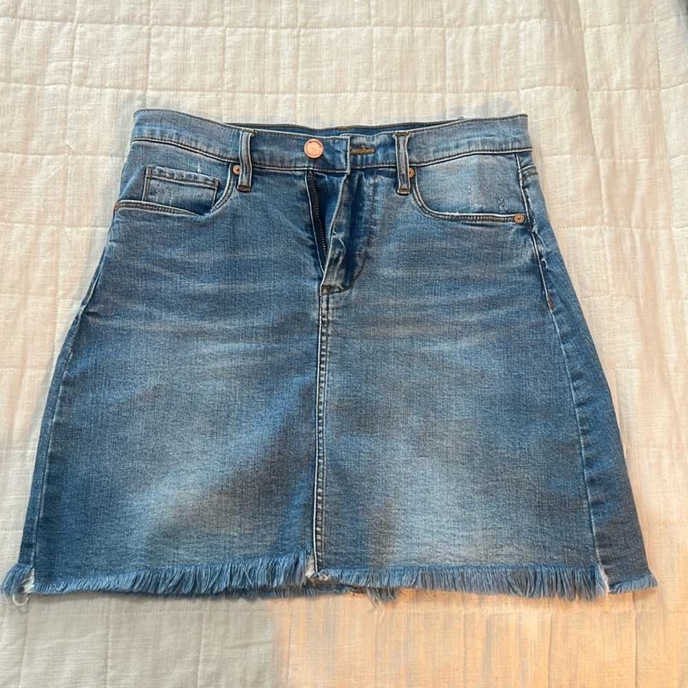 Blank NYC Blue Denim Mini Skirt